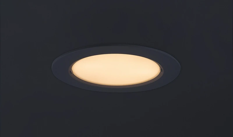 Shaun2 – LED recessed lighting in white, Ø120mm, 6W, 3000K