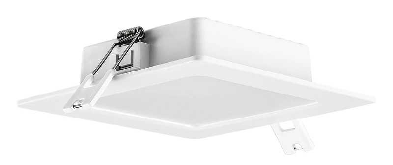 Shaun2 – LED recessed lighting in white, 120×120mm, 6W, 3000K