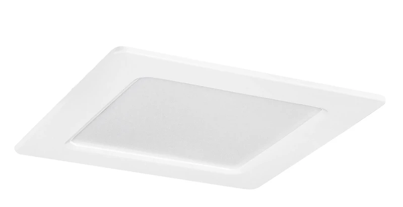 Recessed Downlights Shaun2 – LED recessed lighting in white, 120×120mm, 6W, 3000K