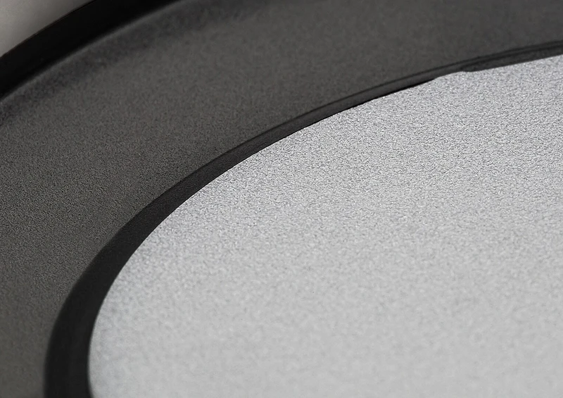 Shaun2 – LED recessed lamp in black/white, Ø120mm, 6W, 3000K