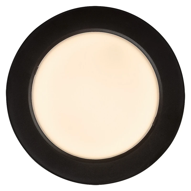 Shaun2 – LED recessed lamp in black/white, Ø170mm, 12W, 3000K