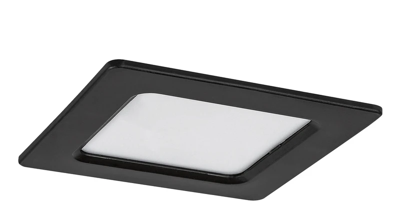 Shaun2 – LED recessed lighting in black/white, 90×90mm, 3W, 3000K