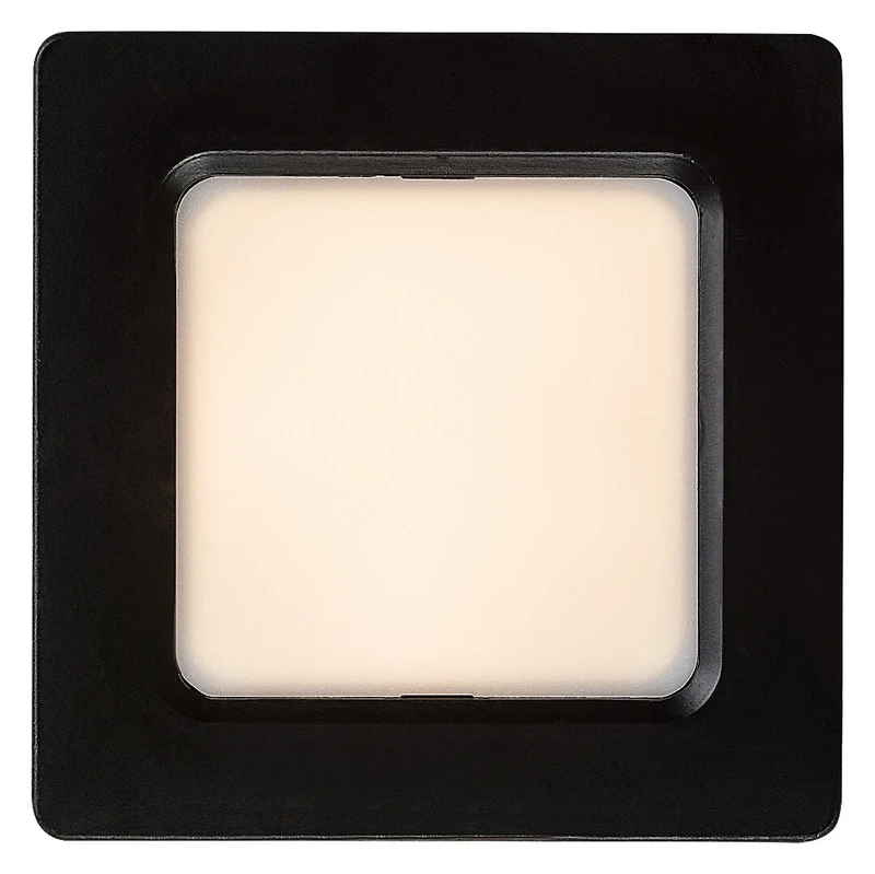 Shaun2 – LED recessed lighting in black/white, 90×90mm, 3W, 3000K
