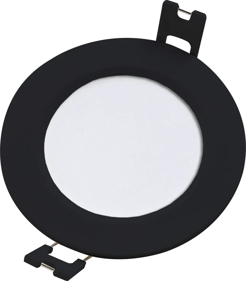 Recessed Downlights Shaun2 – LED recessed lighting in black/white, Ø90mm, 3W, 4000K
