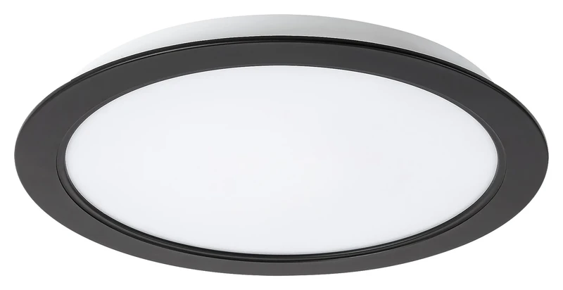 Shaun2 – LED вградено осветление в черно/бяло, Ø220мм, 18W, 4000K