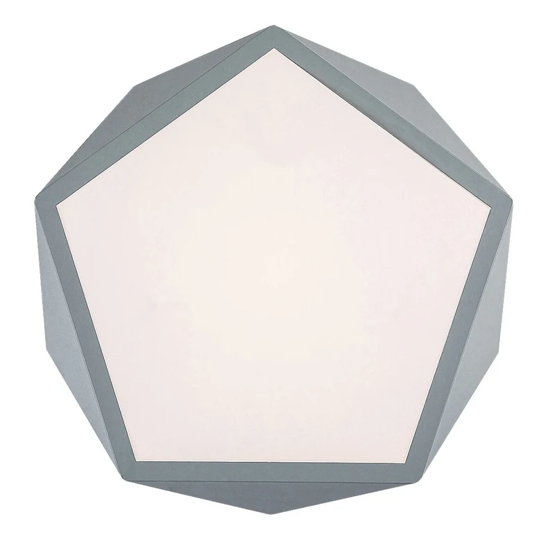Raffa – LED плафон в сиво с бял абажур, 400×400мм, 30W, 3000K
