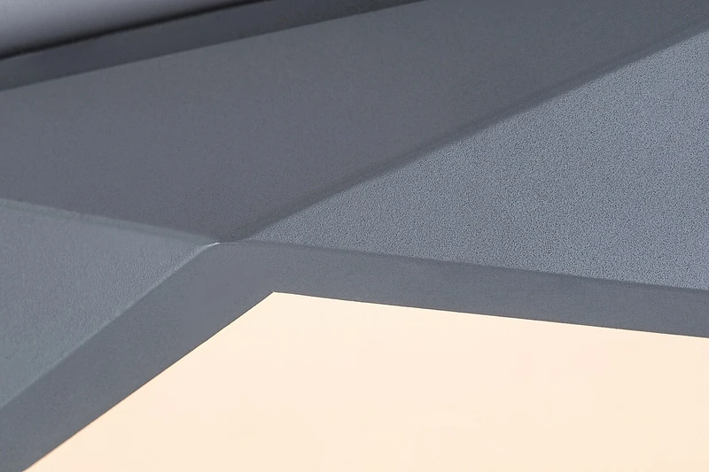 Raffa – LED плафон в сиво с бял абажур, 400×400мм, 30W, 3000K
