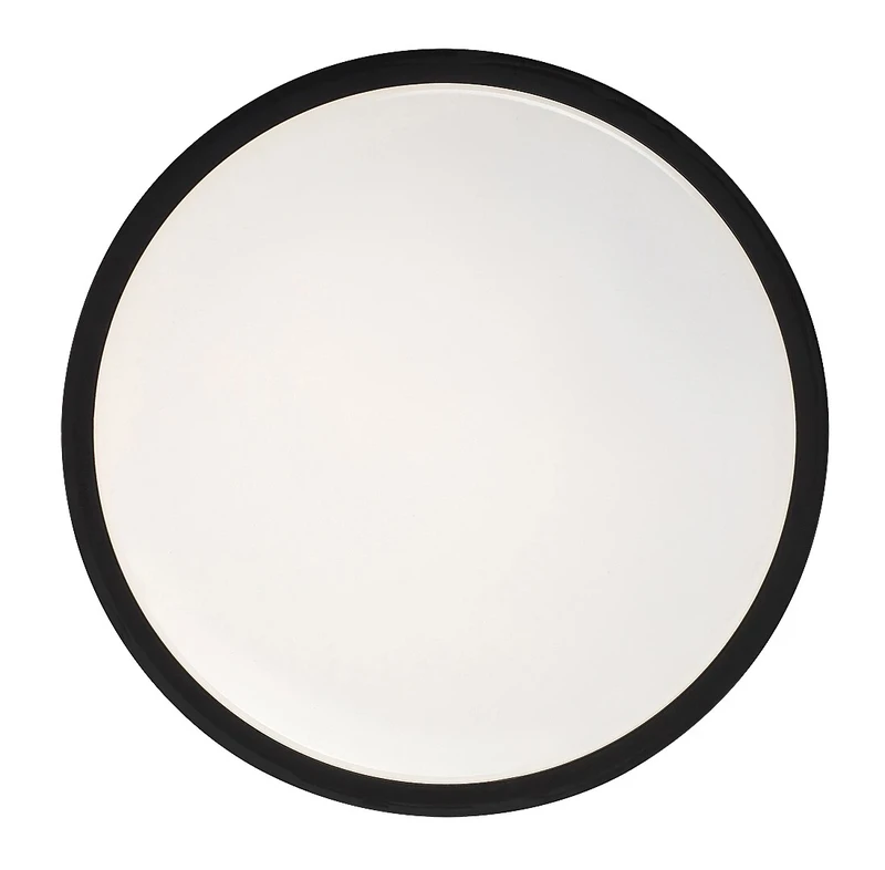 Samira – LED ceiling light for bathroom in black/white, Ø250mm, 18W, 4000K, IP44