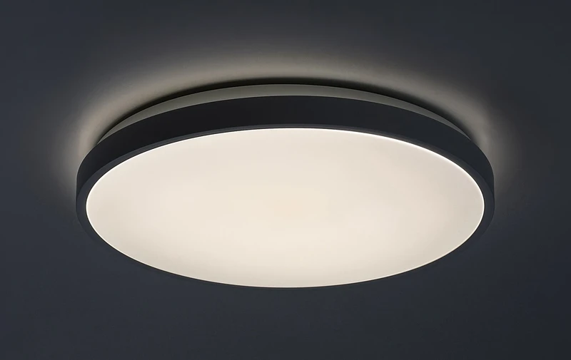 Samira – LED плафон за баня в бяло, Ø420мм, 48W, 4000K, IP44