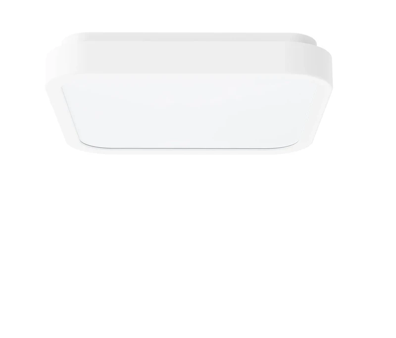 Bathroom Lighting Samira – LED ceiling light for bathroom in white, 250×250mm, 18W, 4000K, IP44