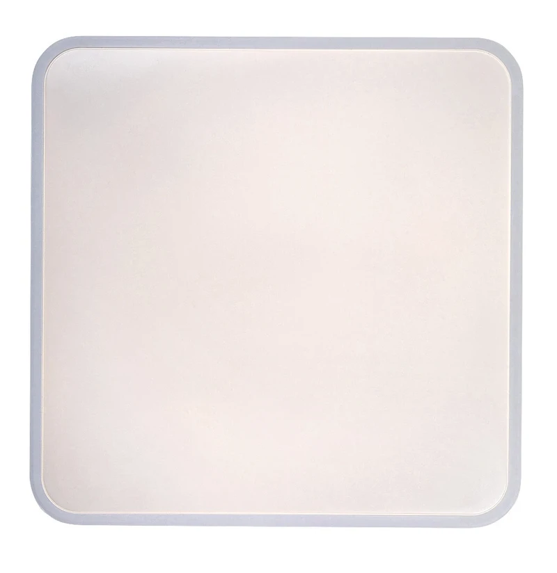 Samira – LED ceiling light for bathroom in white, 420×420mm, 48W, 4000K, IP44