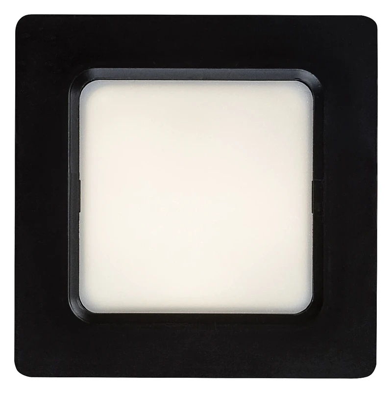 Shaun2 – LED recessed lighting in black/white, 90×90mm, 3W, 4000K