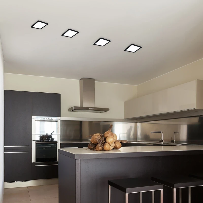 Shaun2 – LED вградено осветление в черно/бяло, 120×120мм, 6W, 4000K