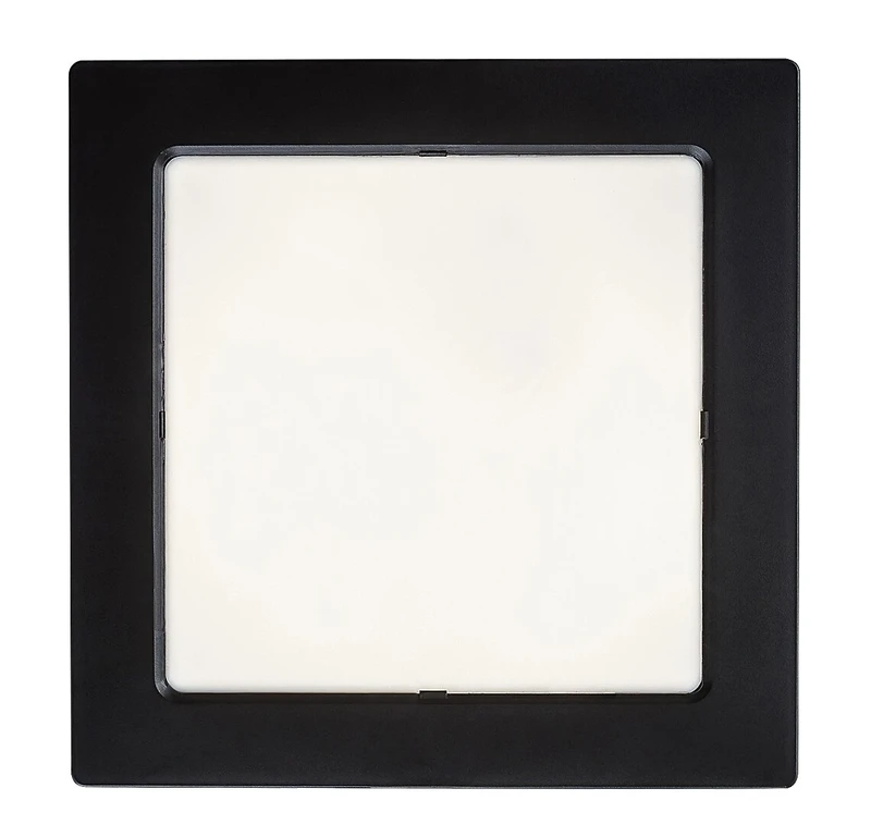 Shaun2 – LED панел за вграждане в черно/бяло, 220×220мм, 18W, 4000K