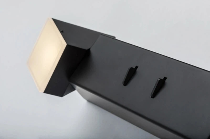 Kessy – LED wall light with 2 luminaires in black with white shades, 350mm, 8W, 3000K