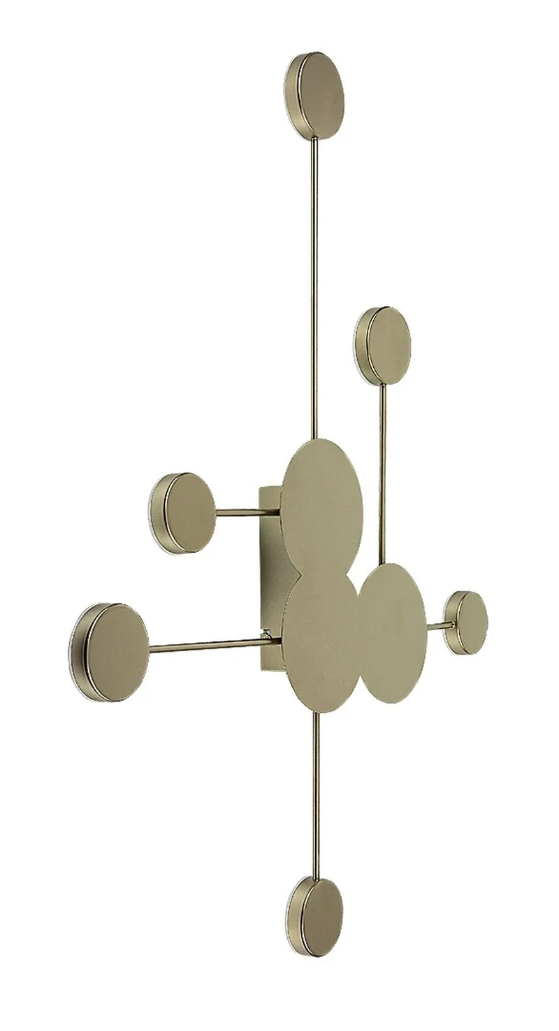 Amadeo – LED плафон в шампанско злато с бял абажур, 960×745мм, 21W, 3000K