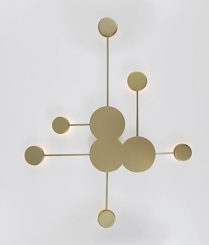 Amadeo – LED плафон в шампанско злато с бял абажур, 960×745мм, 21W, 3000K