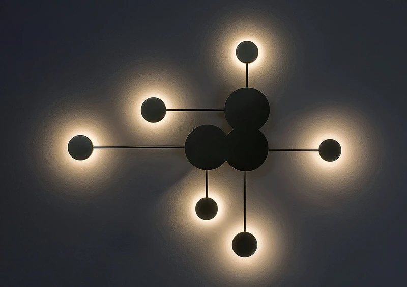 Amadeo – LED плафон в шампанско злато с бял абажур, 960×745мм, 21W, 3000K
