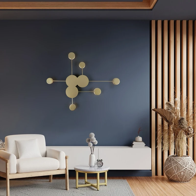 Amadeo – LED плафон в шампанско злато с бял абажур, 960×745мм, 21W, 3000K