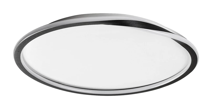 Mathiola – LED плафон в черно/бяло, Ø560мм, 40W, 4000K