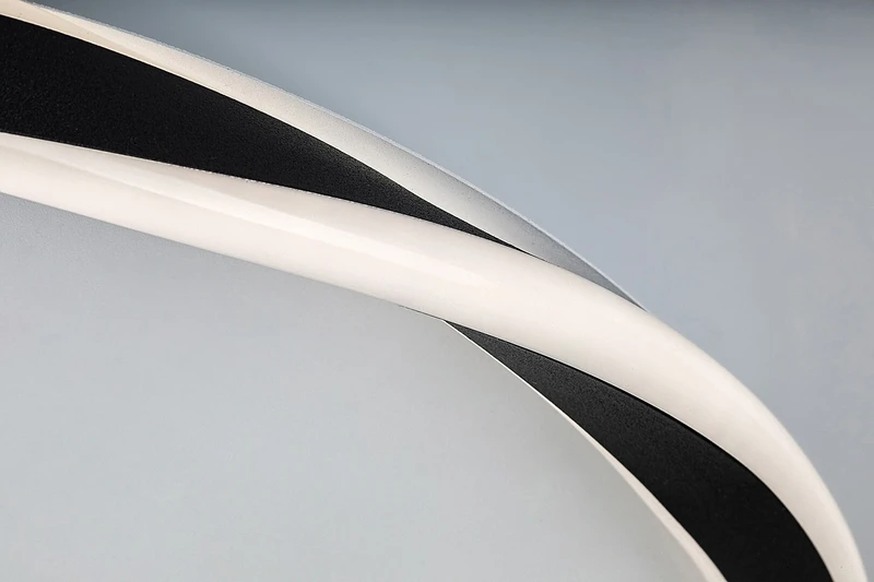 Mathiola – LED плафон в черно/бяло, Ø560мм, 40W, 4000K