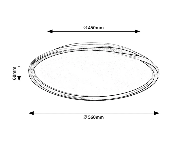 Mathiola – LED плафон в златисто с бял абажур, Ø560мм, 40W, 3000K