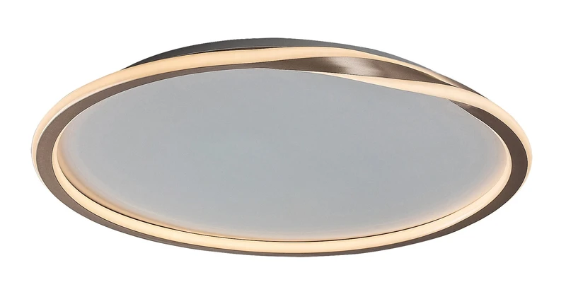 LED плафони Mathiola – LED плафон в златисто с бял абажур, Ø560мм, 40W, 3000K