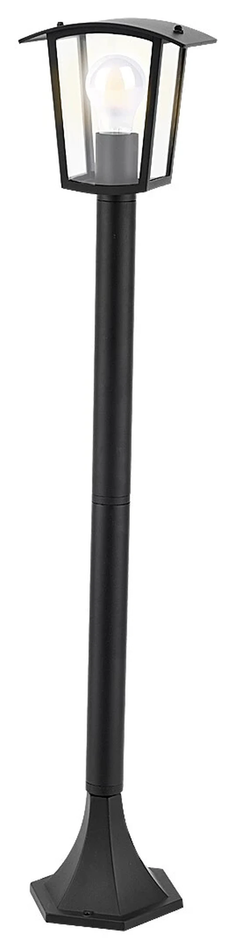 Bollard Lights Taverna – classic garden lamp in black matt, 170×900mm, IP44, 1×E27