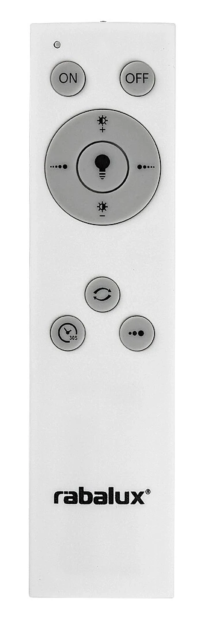 Laleh – LED плафон в черно с бял абажур, Ø500мм, 48W, 3000-6500K