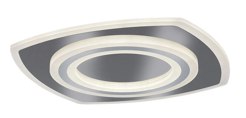 Taneli2 – LED плафон в хром с бял акрил, 480×480мм, 60W, 3000-6000K