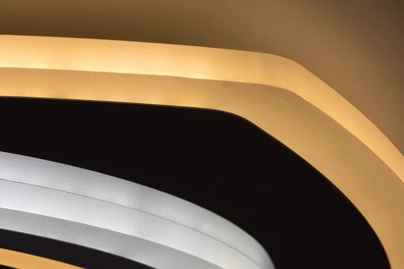 Taneli2 – LED плафон в хром с бял акрил, 480×480мм, 60W, 3000-6000K