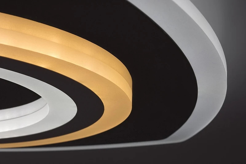 Taneli2 – LED плафон в хром с бял акрил, 480×480мм, 60W, 3000-6000K