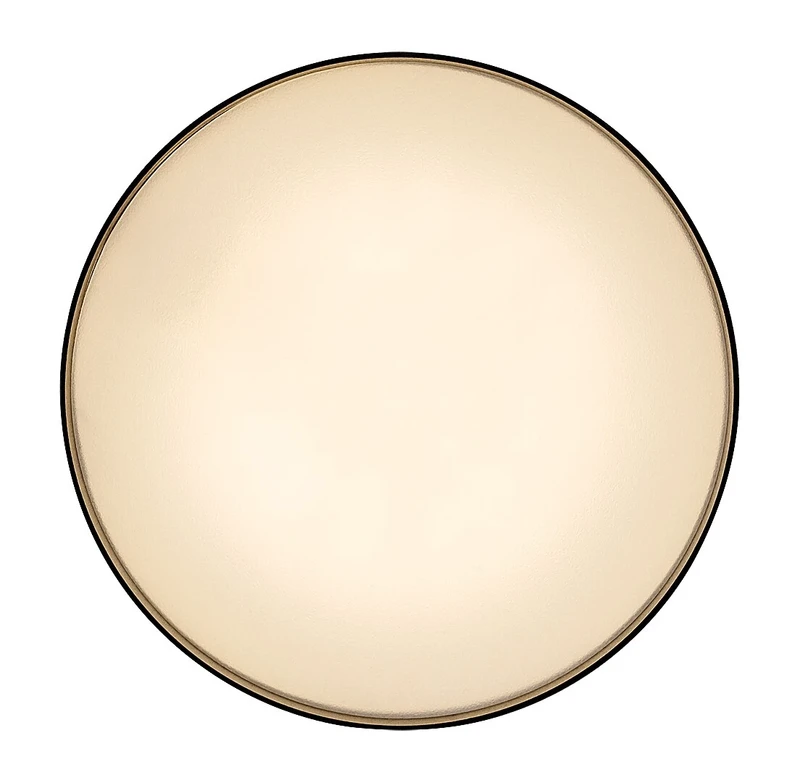 Ovidia – LED ceiling light for recessed mounting in black/white, Ø140mm, 24W, 3000K