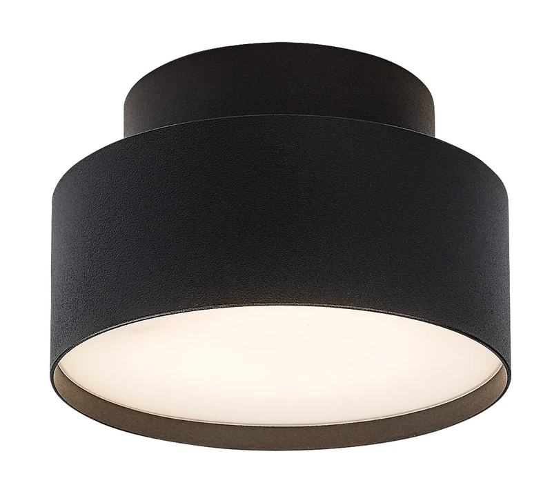 LED Ceiling Lights Ovidia – LED ceiling light for recessed mounting in black/white, Ø140mm, 24W, 3000K