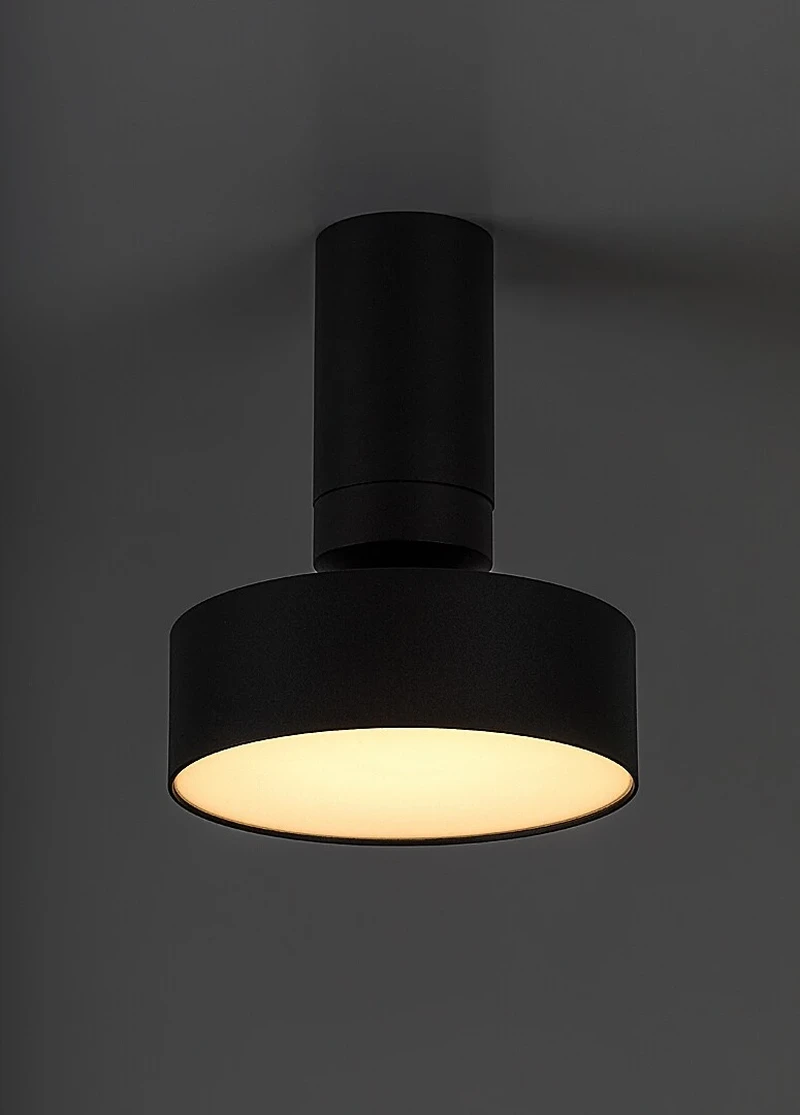 Ovidia – LED плафон за вграждане/монтаж в черно/бяло, Ø140мм, 16W, 3000K