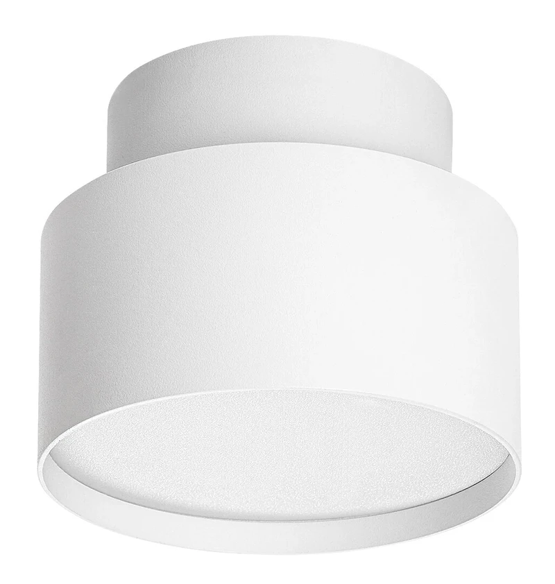 Ovidia – LED плафон за вграждане в бяло, Ø110мм, 16W, 3000K