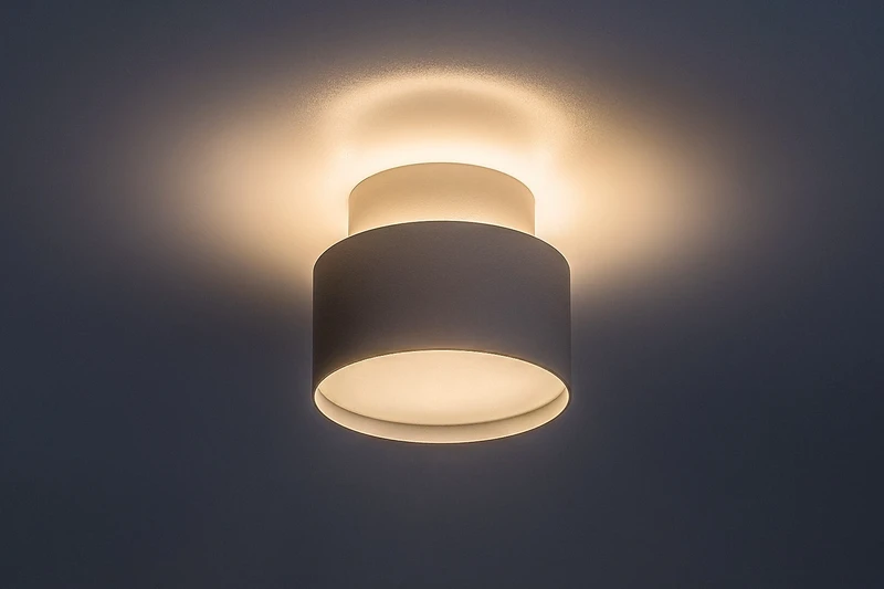 Ovidia – LED плафон за вграждане в бяло, Ø110мм, 16W, 3000K
