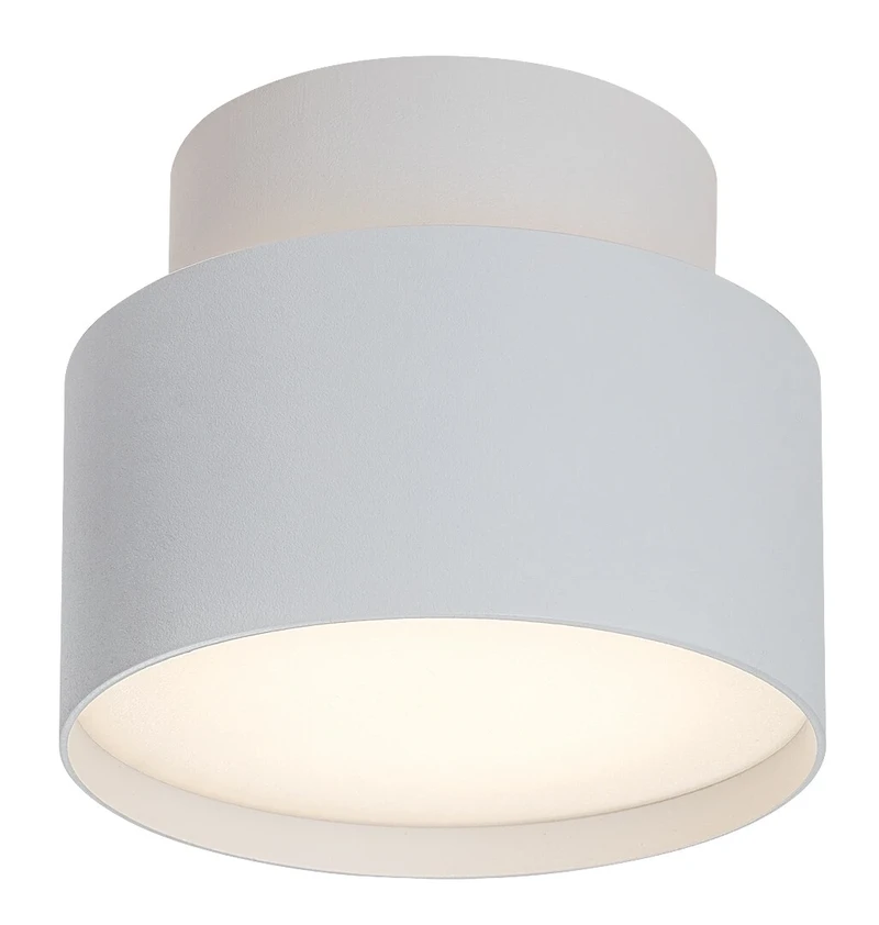 LED плафони Ovidia – LED плафон за вграждане в бяло, Ø110мм, 16W, 3000K