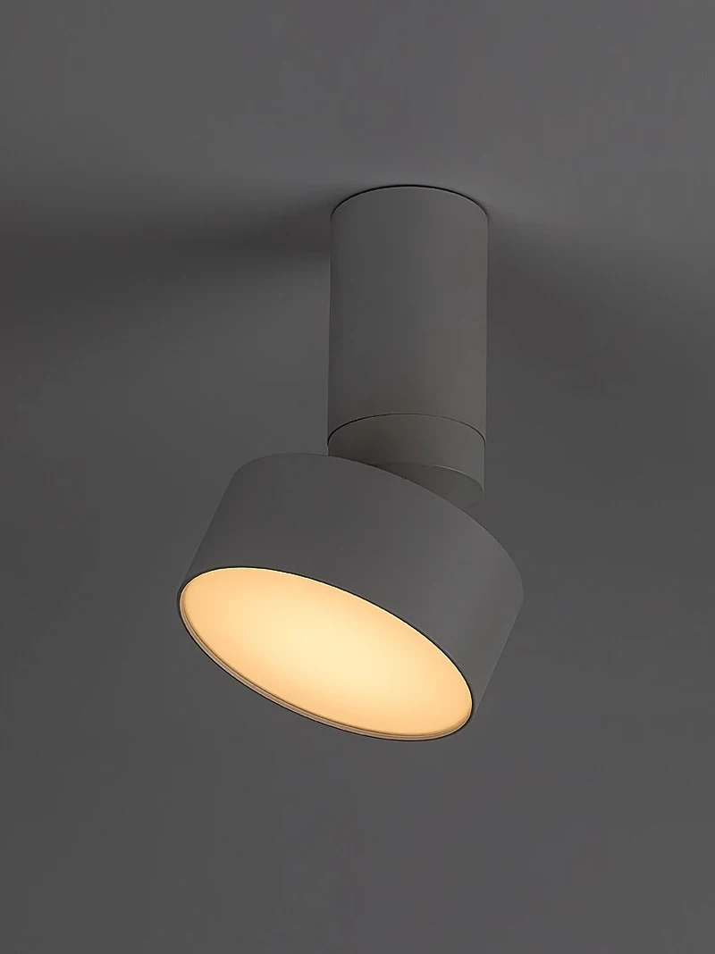 Ovidia – LED плафон за вграждане в бяло, Ø110мм, 10W, 3000K