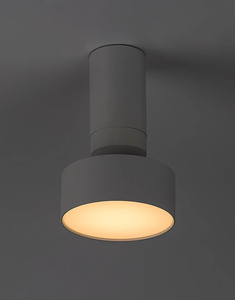 Ovidia – LED плафон за вграждане в бяло, Ø110мм, 10W, 3000K