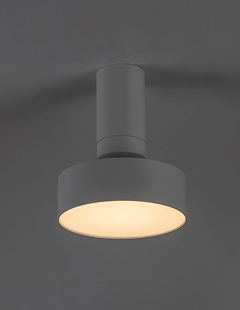 Ovidia – LED плафон за вграждане/монтаж в бяло, Ø140мм, 16W, 3000K