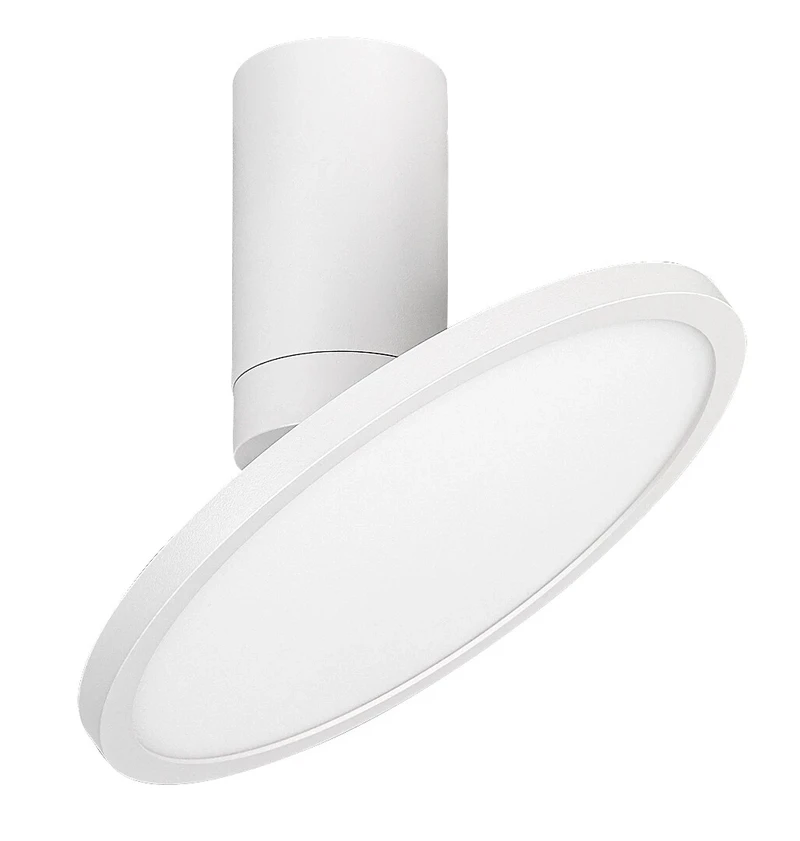 Ovidia – LED пендел в бяло, Ø200мм, 20W, 3000K