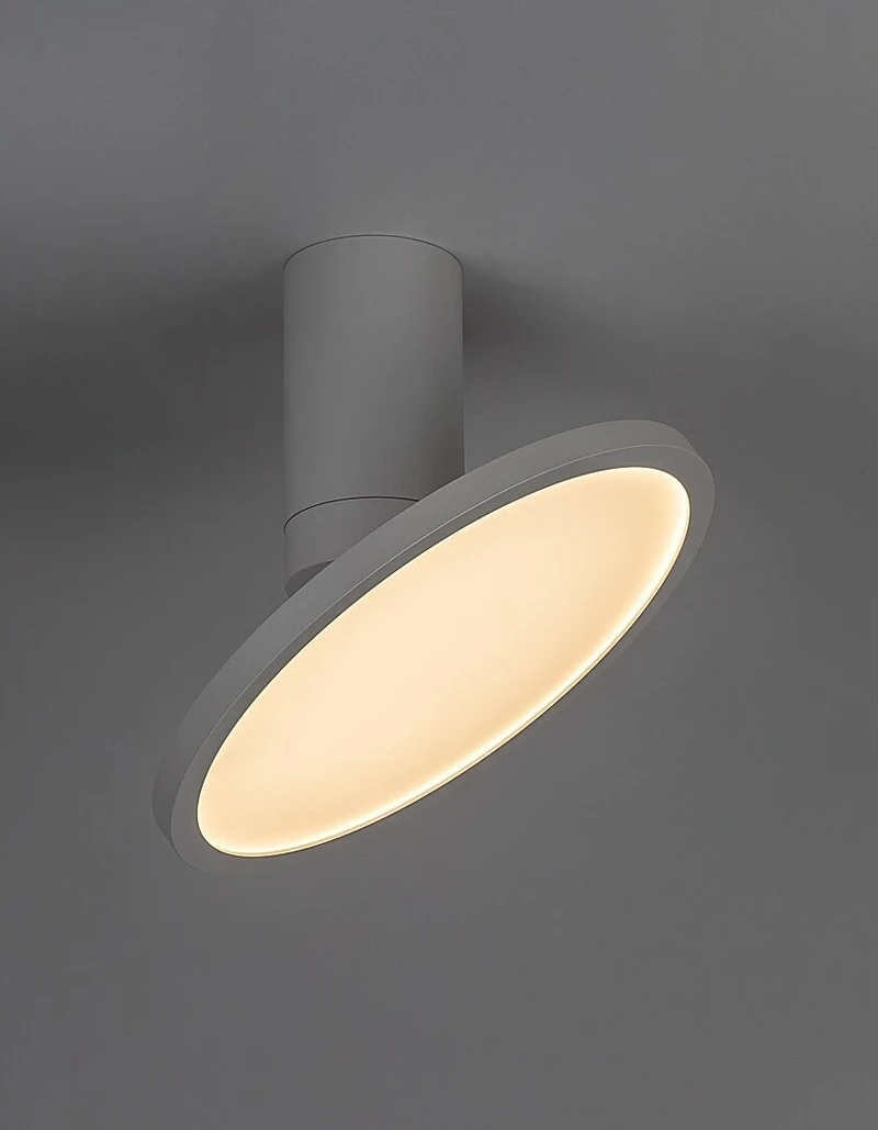 Ovidia – LED пендел в бяло, Ø200мм, 20W, 3000K
