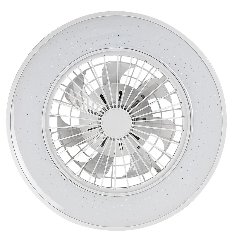 Dalfon2 – LED плафон с вентилатор в бяло, Ø485мм, 48W, 3000-6500K