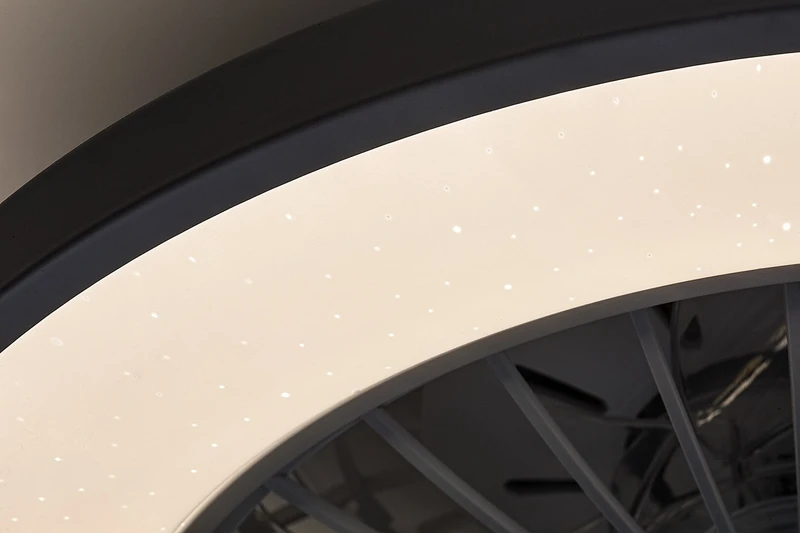 Dalfon2 – LED плафон с вентилатор в бяло, Ø485мм, 48W, 3000-6500K