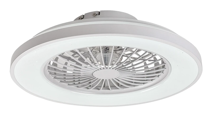 LED плафони Dalfon2 – LED плафон с вентилатор в бяло, Ø485мм, 48W, 3000-6500K