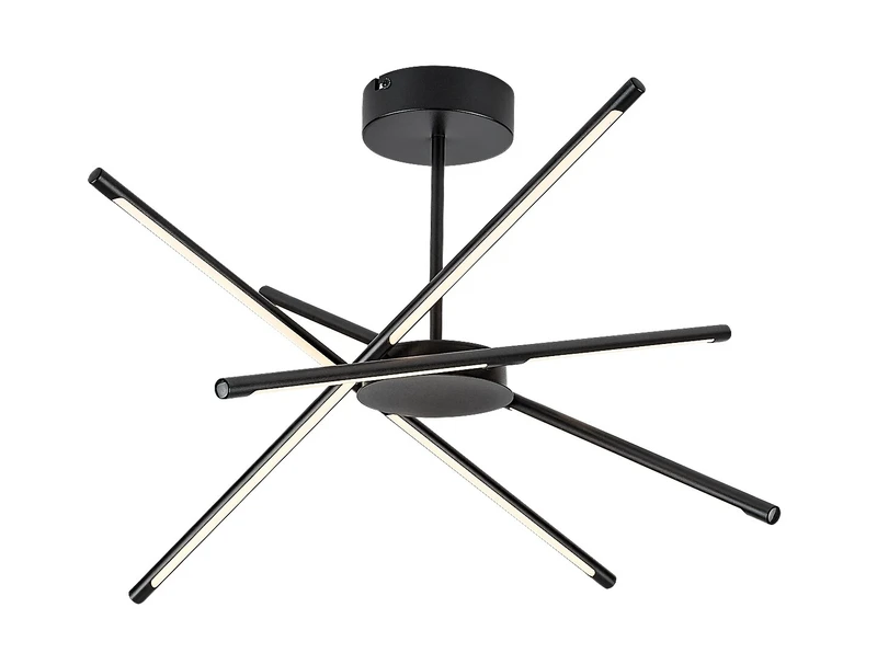 LED Ceiling Lights Henli2 – LED ceiling light in black/white, 660×660mm, 40W, 3000K
