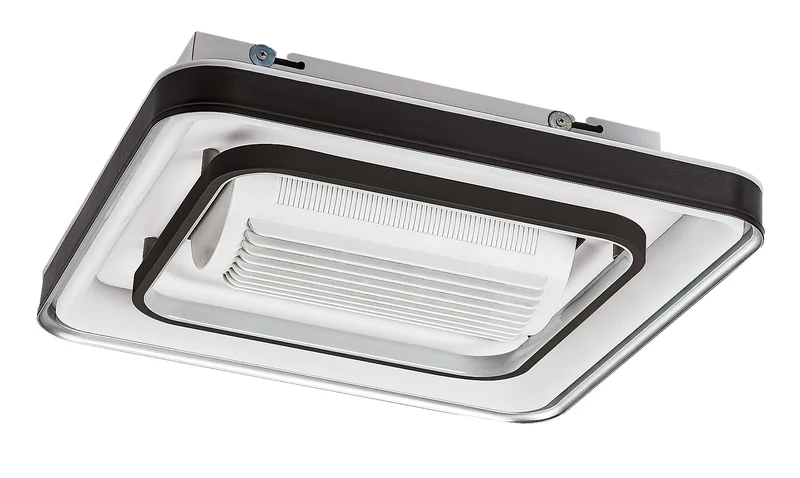 LED Ceiling Lights Aireon – LED ceiling light with fan in black/white, 480×480mm, 50W, 3000-6000K