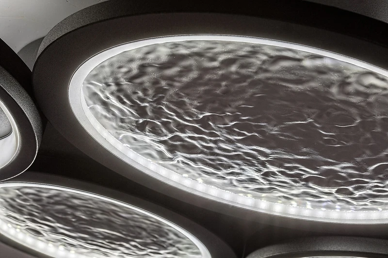 Aranis – LED плафон в черно с бял абажур, 590×450мм, 40W, 3000-6500K