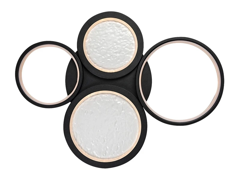 Aranis – LED плафон в черно с бял абажур, 590×450мм, 40W, 3000-6500K